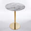 Ensemble de table de bar Modern Gold moderne avec 2 tabourets de bar réglables, table de pub ronde à motif de marbre pour le bar et la cuisine-1647210566