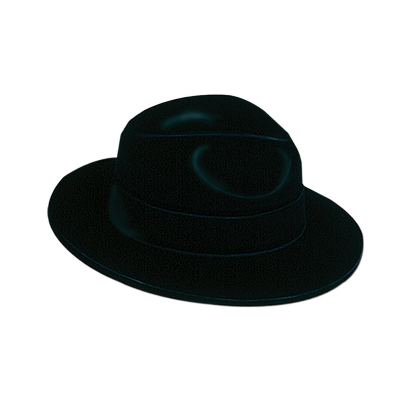 Velours blanc Fedora - paquet de 24, Noir, noir, noir, noir