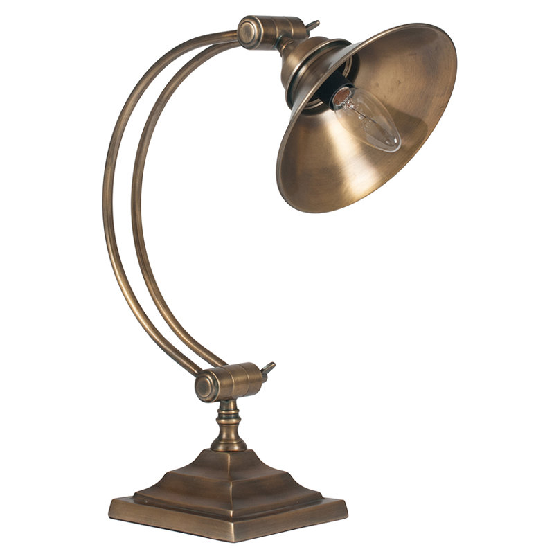 Baret Metal Desk Lamp, Antique Brass