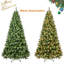 Arbre de Noël 7 pi en PVC pré-éclairé avec 400 lumières, 1072 pointes, fil de mémoire à dépliage automatique, assemblage facile avec support en métal stable-1728758199
