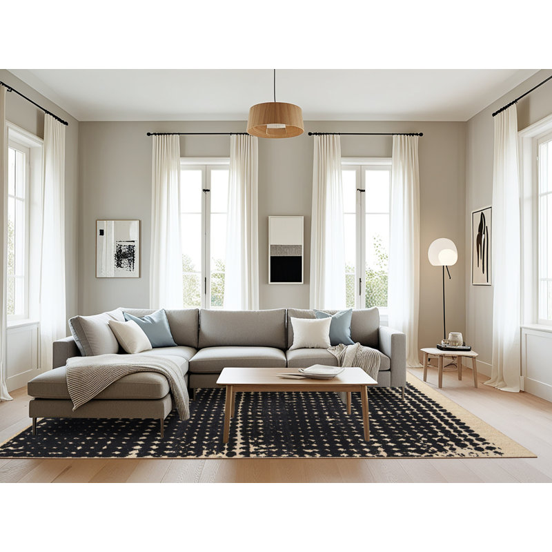 Abstract Indoor Rug, Rectangle 8' x 10'