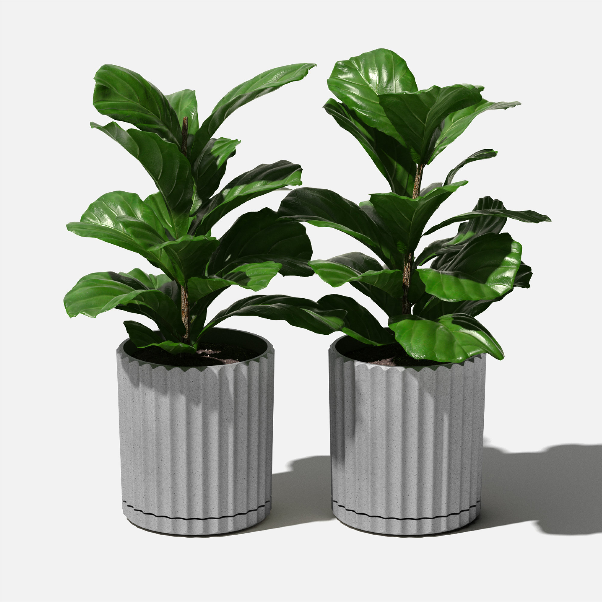 Veradek Demi Series 6" Planter, Gray, 2