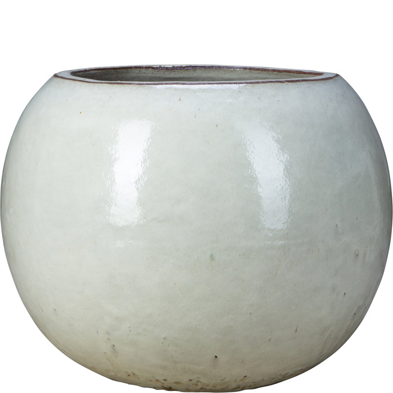 24 in. Miami Planter - Antique White, White