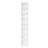 8-Tier Corner Bookshelf, Tall Narrow White Bookcase for Small Spaces, Modern Storage Shelf for Living Room, Bedroom, or Office-799759610
