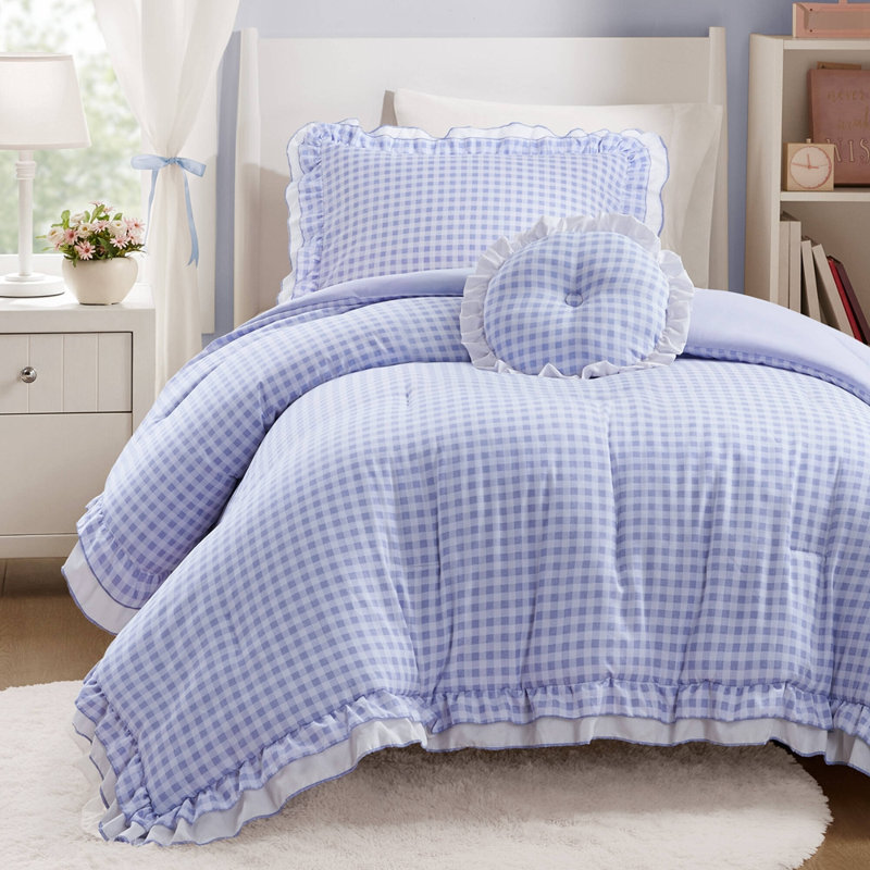 3-Piece Twin/Twin XL Comforter Set, Twin/Twin XL Sheet Set with 2 Additional Pieces, Blue