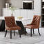Modern Upholstered Tufted Accent Side Dining Chairs with Diamond-Stitched Backrest and Tapered Wood Legs-1610955439-1628640253