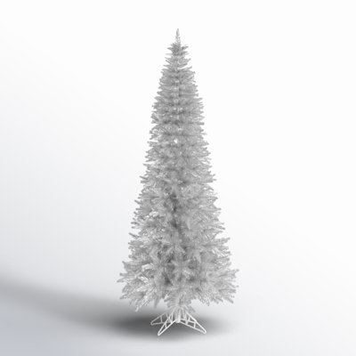 Silver 9' Pre-Lit Fir Tree