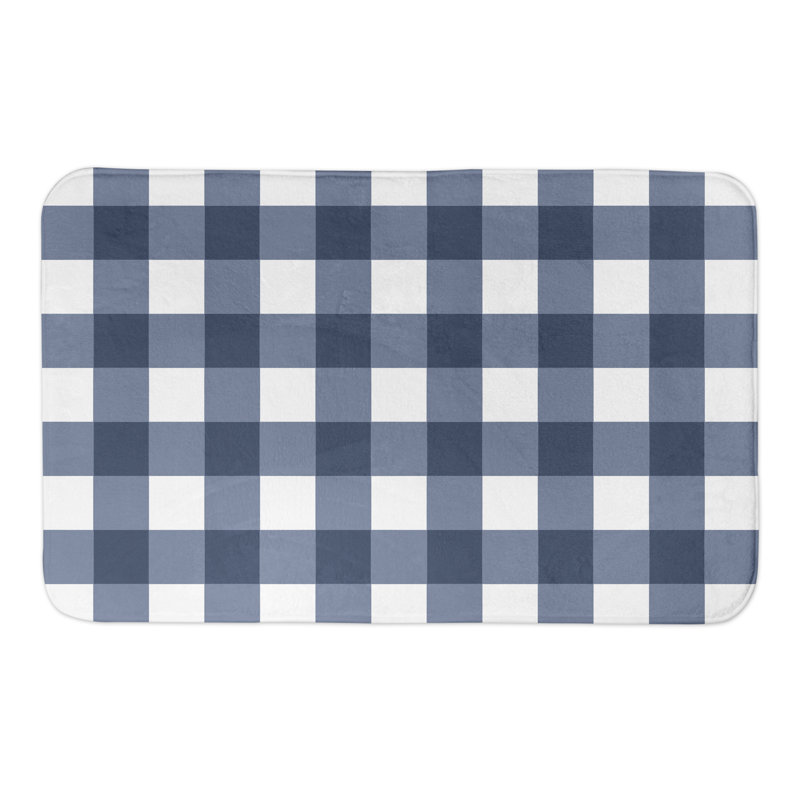 Tapis pour salle de bain Didcot, Bleu marine
