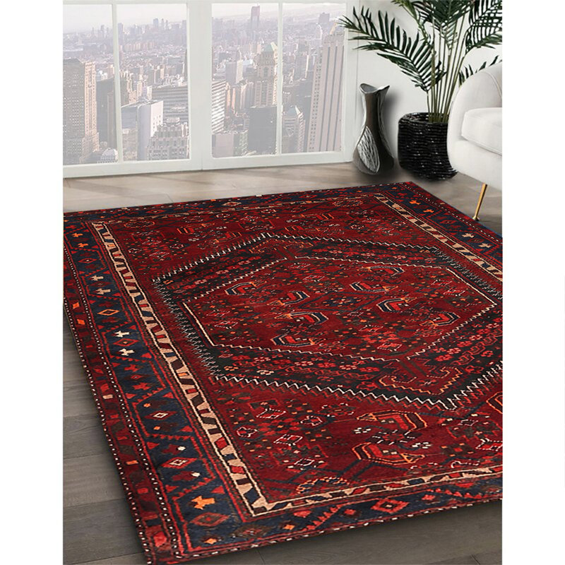 Tapis oriental multicolore tissé à la machine Oriental, Rectangle 2 pi x 5 pi