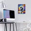 «Shake It Off Kitty» par Rich Monet, art mural en verre acrylique-1365478596