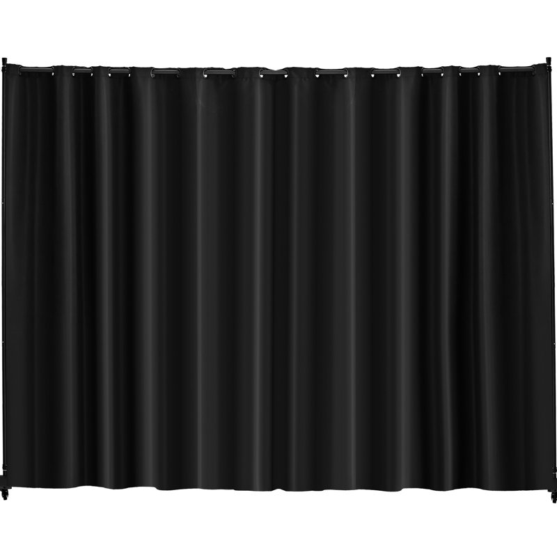 Paravent pour la salle à manger, 121,5 X 17,7 96,7 po, écran d'intimité, bureau imperméable, pare-soleil, structure en acier au carbone, enduit de polyéthylène