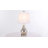 Enique 21'' Nickel Buffet Lamp Set