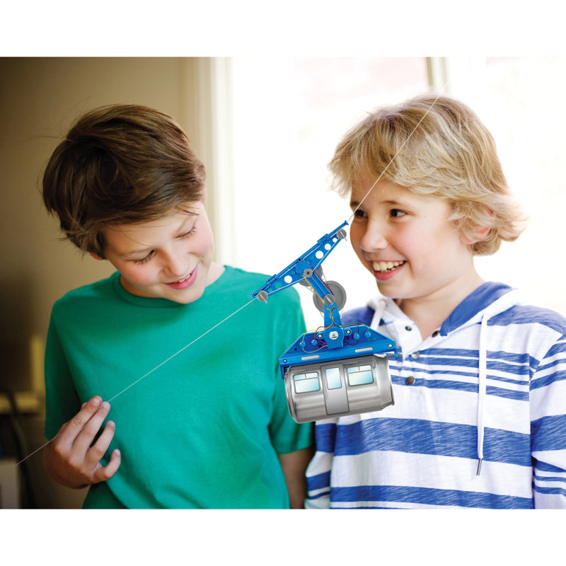 KidzRobotix: télécabine en fer-blanc