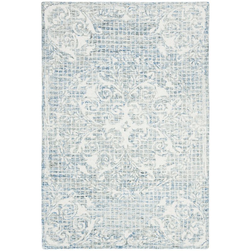 Locklin Hand Tufted Wool Oriental Rug, Rectangle 4' x 6'
