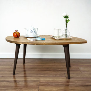  Leaf Shaped 4 Legs Coffee Table