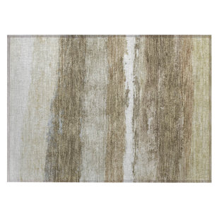 Machine Washable Indoor/Outdoor Arline ACN2169 Striped Rug