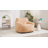 Compression Large Velvet Fabric Heart-Shaped Bean Bag Chair-1208658359
