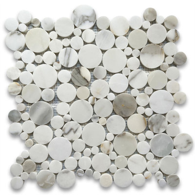 Calacatta 12" x 12" Marble Mosaic Tile