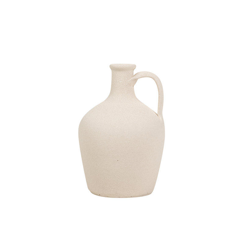 CERAMIC VASE, Beige, 30cm