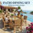 Patio Dining Chairs Set of 2 All Weather HIPS Outdoor Dining Chairs Patio Outdoor Chairs for Poolside Garden Yard, Teak-188094625