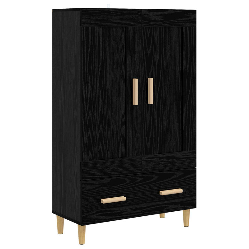 70 cm W Highboard, Black Oak