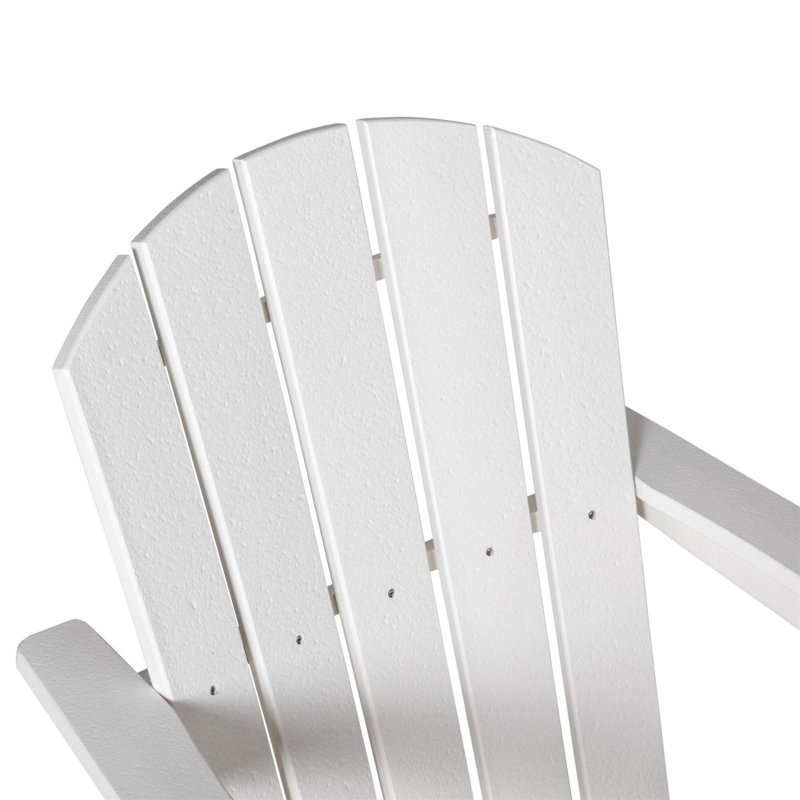 Chaise Adirondack avec porte-gobelet Outsunny, White