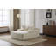 Chaise longue rembourrée en velours côtelé Modern-117430053