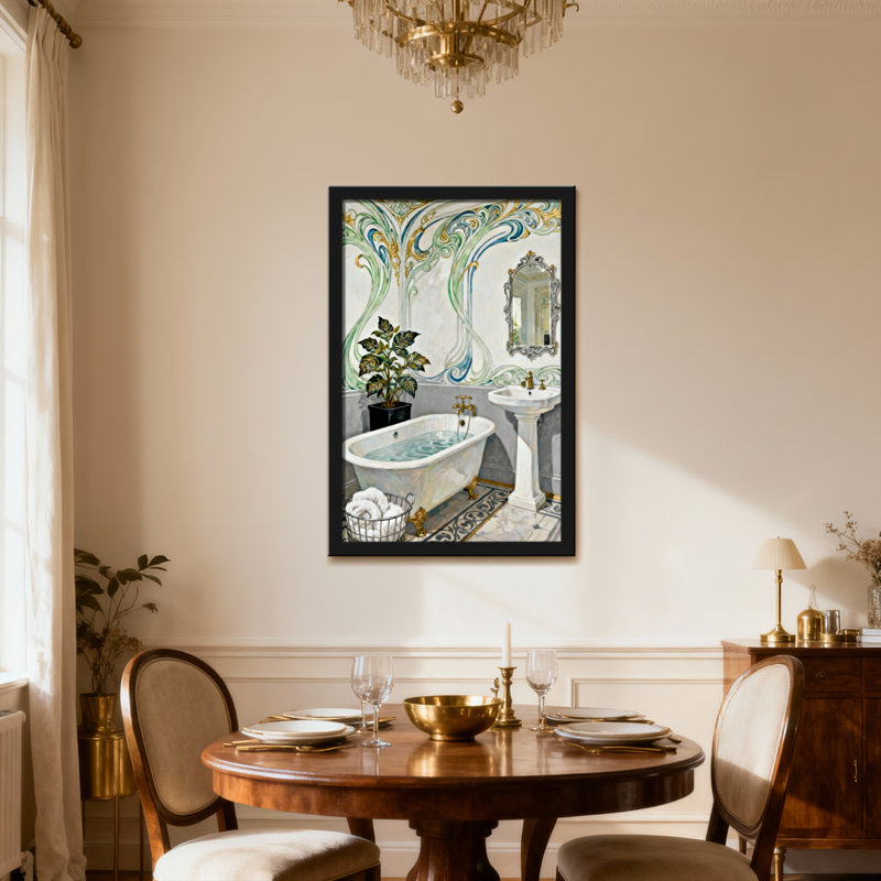 Impression d'art mural de salle de bain Bath & Laundry, Toile tendue, Ne s’applique pas, H 24 po x l 16 po