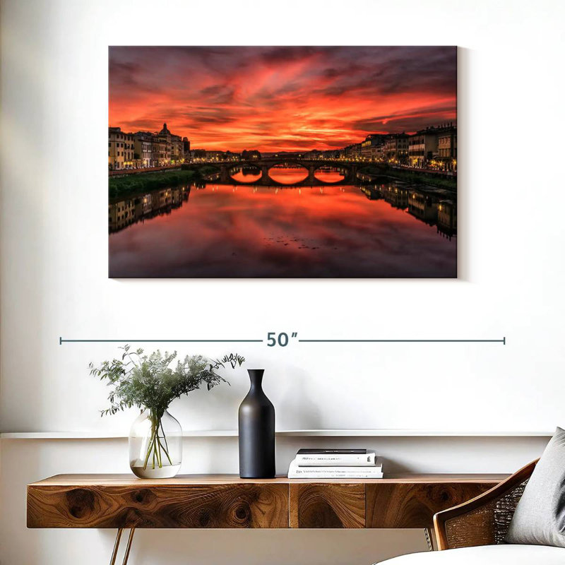 Kavia Ponte Vecchio Florence Italie I, H 26 po x l 39 po