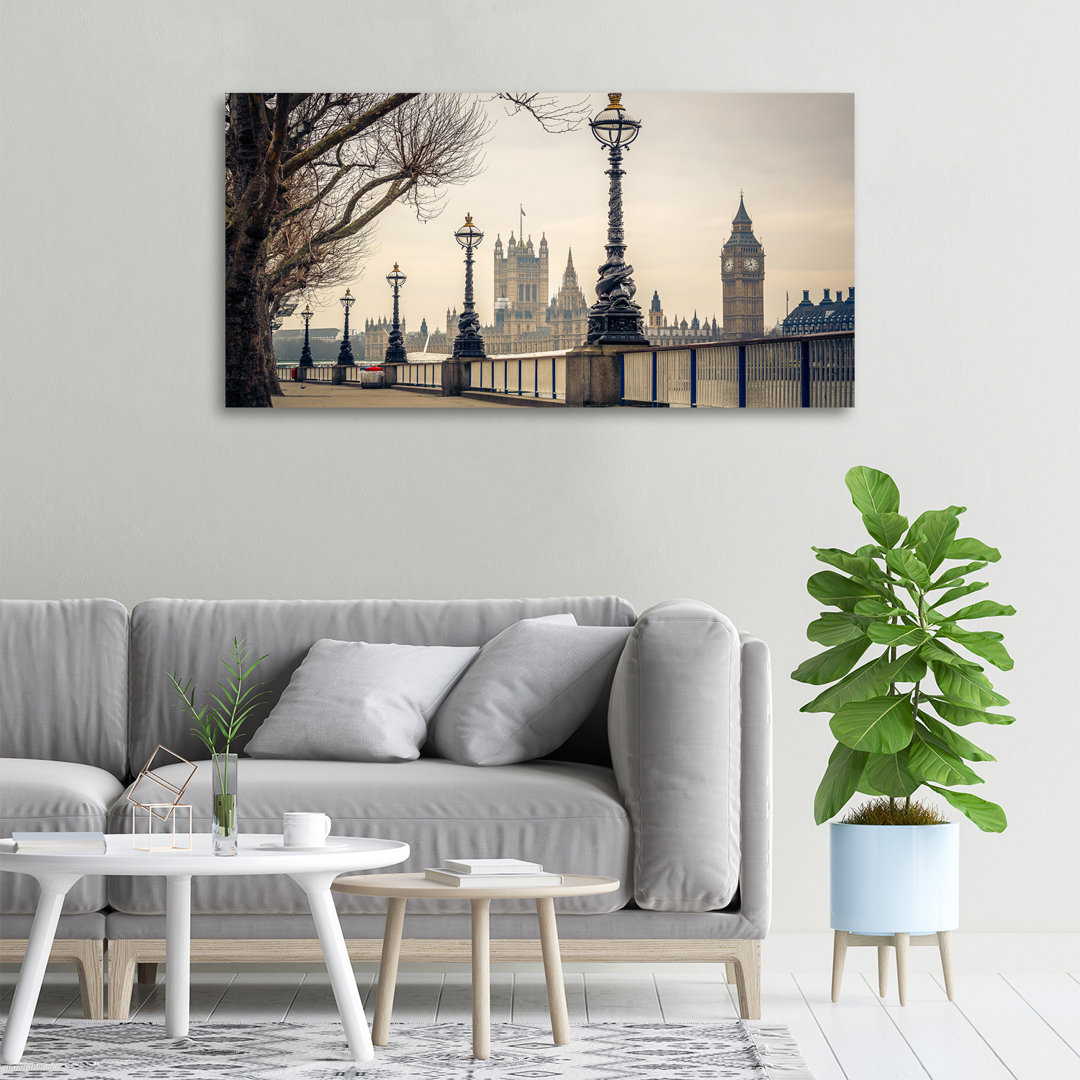 London im Herbst - Kunstdrucke auf Leinwand - Wrapped Canvas