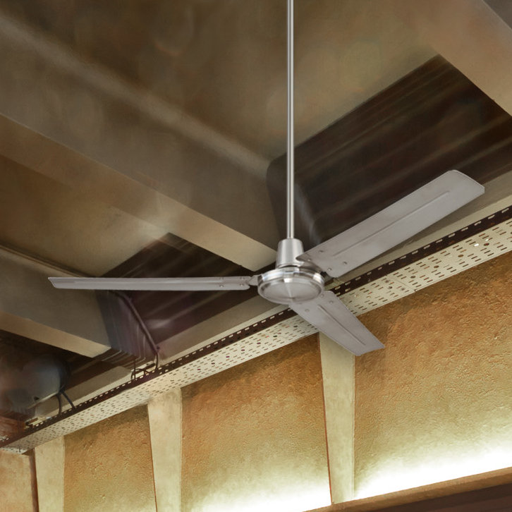 Ventilateur de plafond industriel à 3 pales 24,44 "avec commande murale