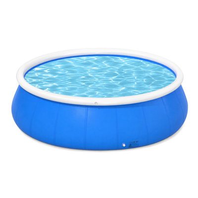 Piscine gonflable de 72 pouces, piscine familiale en PVC en maille à ressorts papillons, piscine extérieure hors-terre de grande capacité 1100L / 285GAL pour le jardin, la cour et la pelouse, piscine gonflable à installation rapide