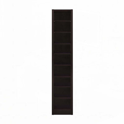 Bibliothèque rectangulaire à 8 tablettes avec 2 tablettes fixes