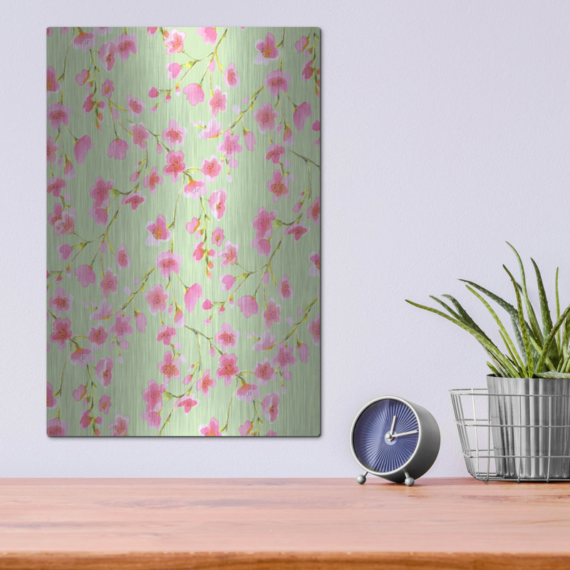 «Cherry Blossom Green» par Jacqueline Maldonado, H 16 po x l 12 po