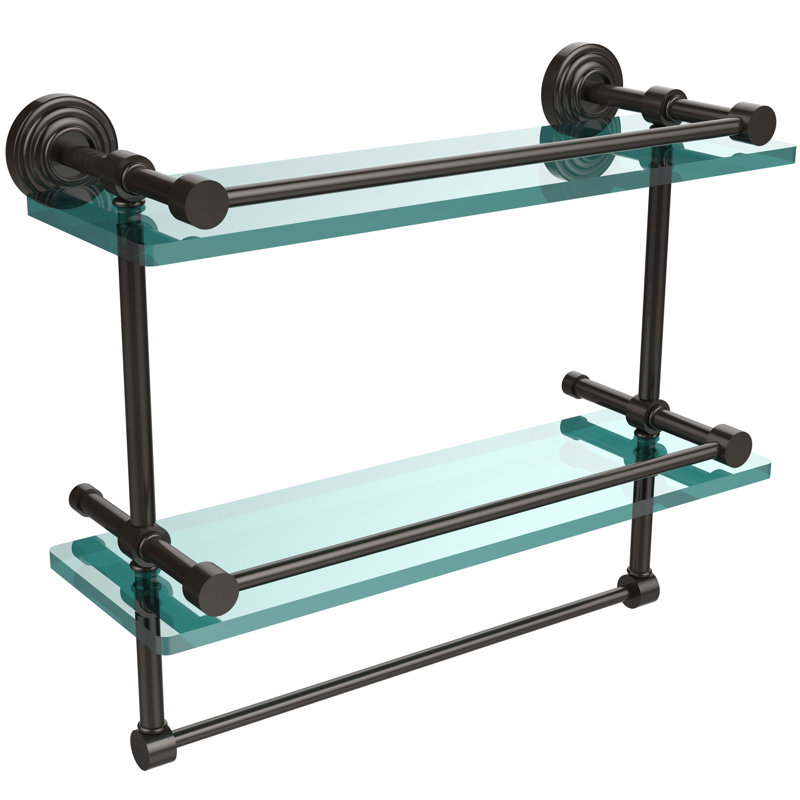 Étagère 2 pièces avec barre à serviettes Beresford, Bronze huilé