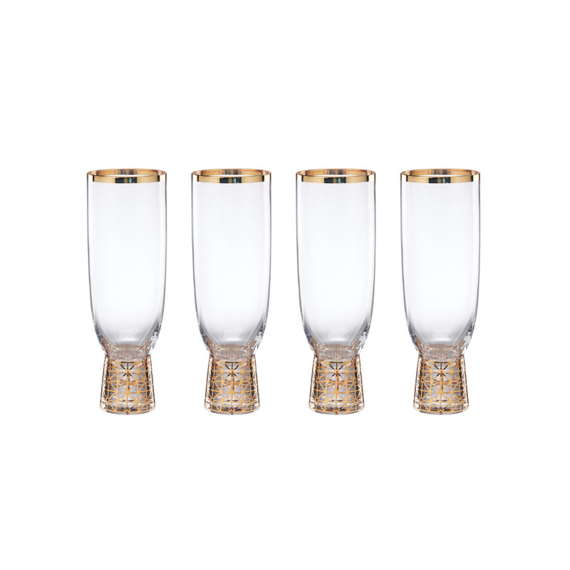 Lenox Tuscany Classics Gold Frost Flutes, Set Of 4