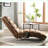 Chaise Lounges Electric Massage with 5 Modes, Remote, Soft Linen | Walnut Brown | Linen-337550781