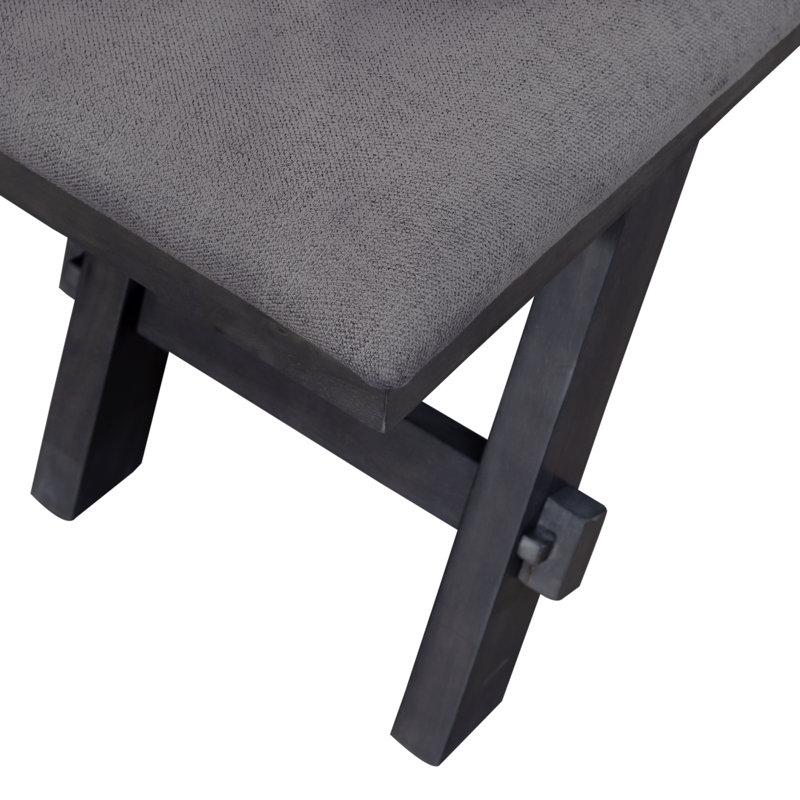 Banc de salle à manger Aljona Eton, H 20 po x l 48 po x P 16 po