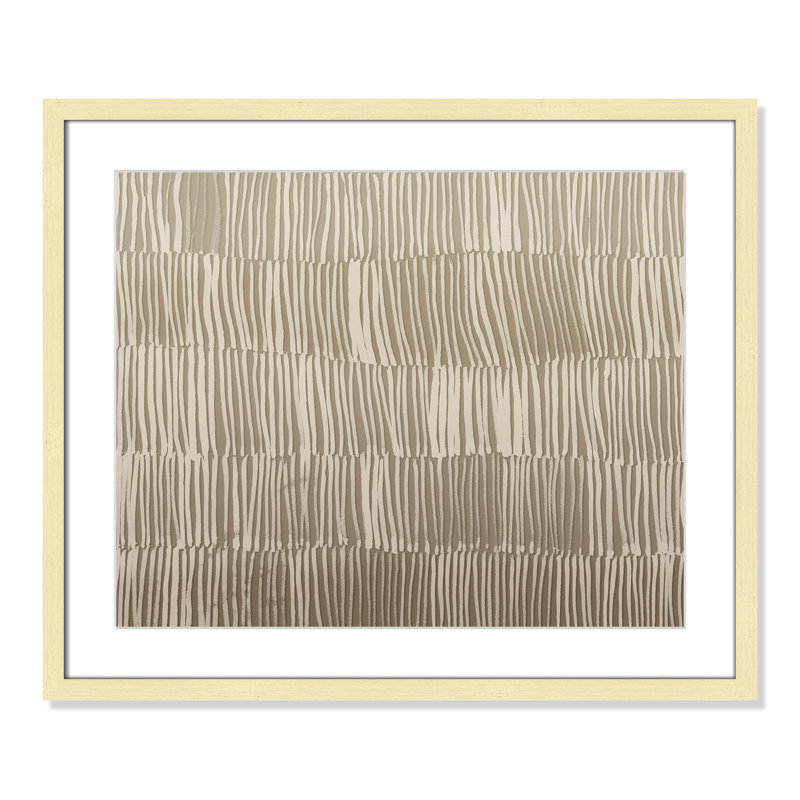 Linear Calm I - Version paysage par , 25.5'' W x 21.5'' H, Imprimé mat, Or mat