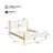 Queen Size Bed (White)