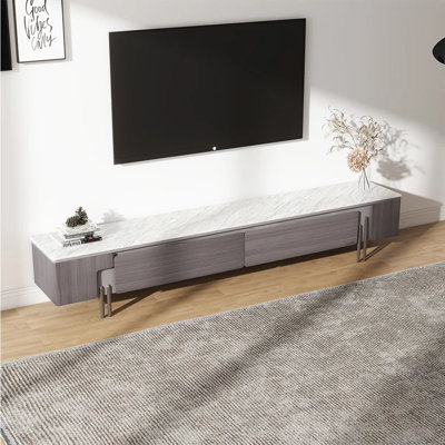 78.74" Modern Minimalist Oak Veneer TV Stand