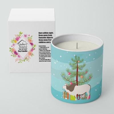 Bougie de Noël en soja 10 oz Malvi Cow Christmas