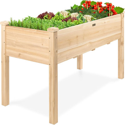 Lit de jardin en bois pour jardin