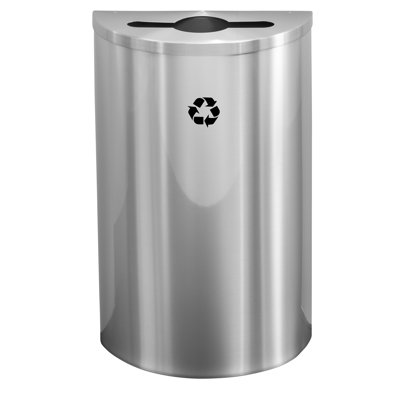 Aluminum Open Multi-Compartments Trash & Recycling Bin