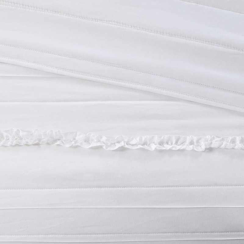 Ensemble de courtepointe imprimée en microfibre 4 pièces, Courtepointe très grand et 3 pièces supplémenta