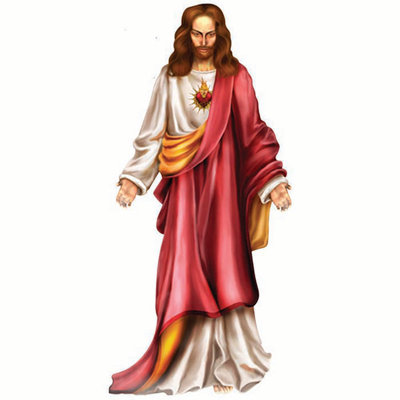 Accroche en carton jesus