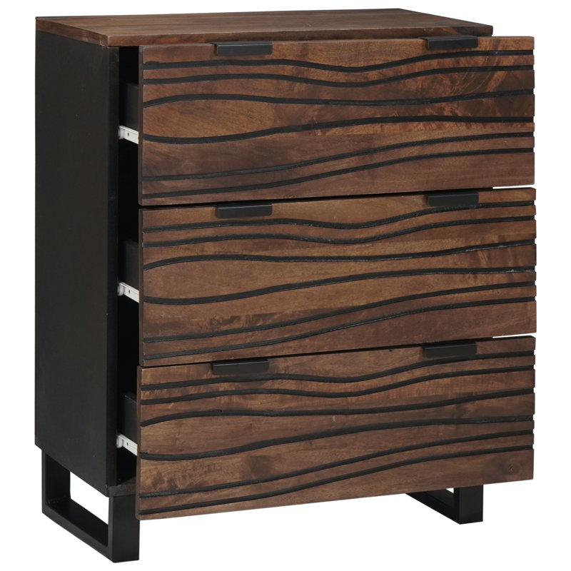 Sideboards 2 Pcs 60 X 33.5 X 75 Cm Solid Mango Wood, Wood