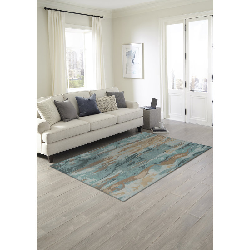 Tasley Wool Abstract Indoor Rug, Rectangle 8'3" x 11'5"