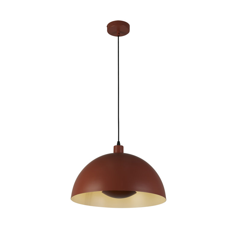 Palanga 1 - Light Pendant, Orange, 20.5cm H x 25cm W, Orange