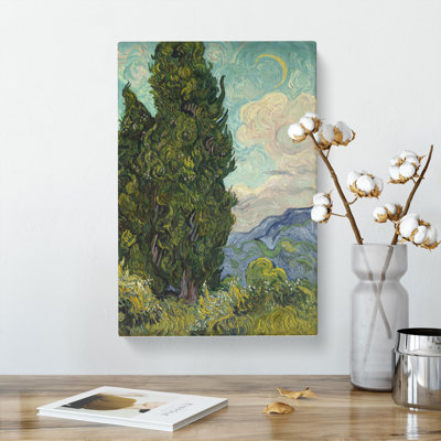 Cypresses By Vincent Van Gogh - Wrapped Canvas